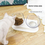 protective spine transparent cat bowl -  Mau Mau  