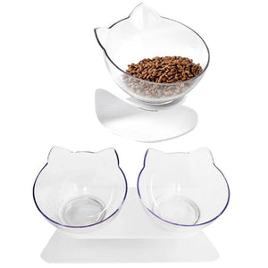 protective spine transparent cat bowl -  Mau Mau  