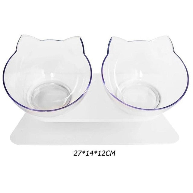 protective spine transparent cat bowl -  Mau Mau  