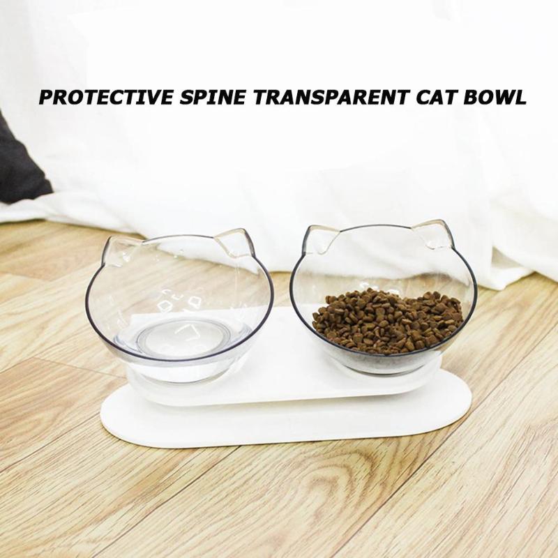 protective spine transparent cat bowl -  Mau Mau  