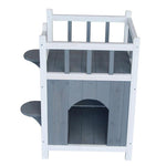 Double-Layer Wooden Cat Home -  Mau Mau  