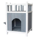 Double-Layer Wooden Cat Home -  Mau Mau  