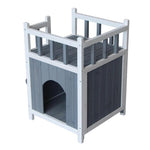 Double-Layer Wooden Cat Home -  Mau Mau  