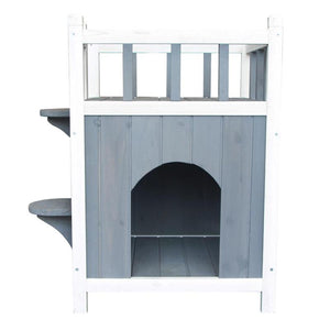 Double-Layer Wooden Cat Home -  Mau Mau  